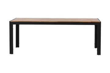 Bois Spisebord 200 cm Svart/Brun - Venture Home - Hagemøbler & utemiljø - Hagebord - Spisebord ute