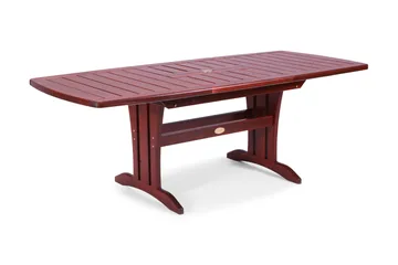 Bord 90x150/210 cm Mahognilasert Furu - Mahognilasert - Hagemøbler & utemiljø - Hagebord - Spisebord ute