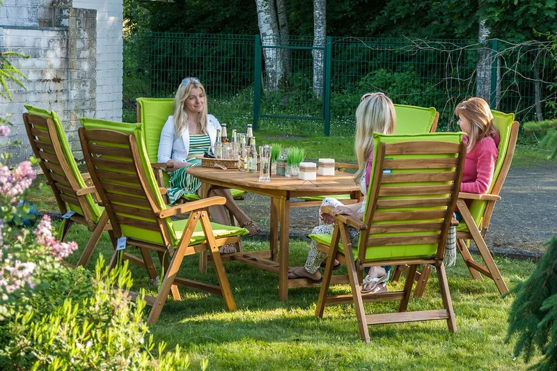 Bord FINLAY 153 / 195x90xH72cm Forlengningsbar Akasie - Hagemøbler & utemiljø - Hagebord - Spisebord ute