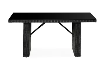 Bord James - Glass/Svart - Hagemøbler & utemiljø - Hagebord - Spisebord ute