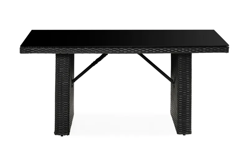 Bord James - Glass/Svart - Hagemøbler & utemiljø - Hagebord - Spisebord ute
