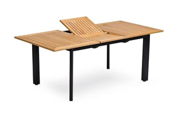 Bord Nydala 150-200 cm Svart/Teak