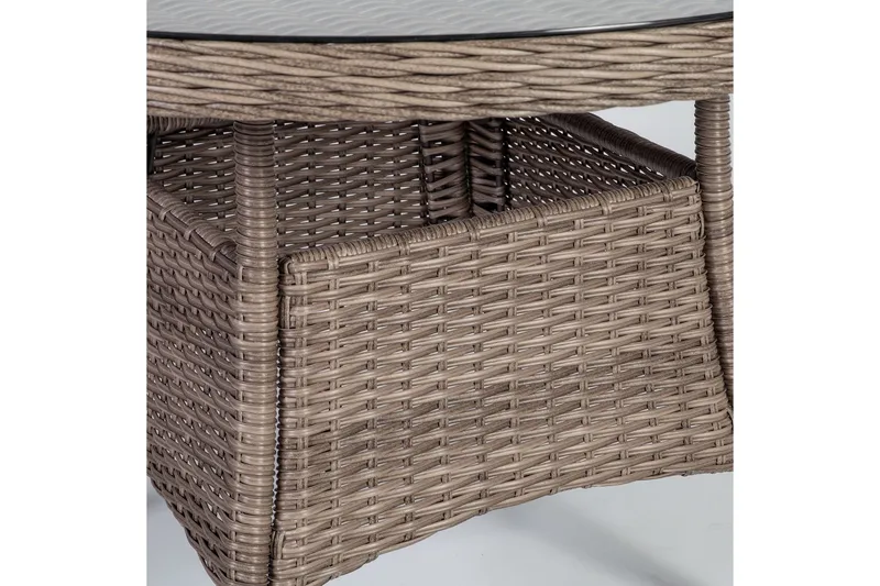 Bord TOSCANA D110xH73cm gråbeige - Hagemøbler & utemiljø - Hagebord - Spisebord ute