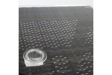Bord WICKER 73x73xH71cm Klart glass - Hagemøbler & utemiljø - Hagebord - Spisebord ute