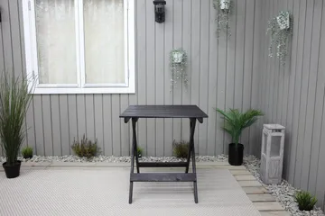 Edilma Klaffebord 65 cm - Kaffesvart - Hagemøbler & utemiljø - Hagebord - Spisebord ute