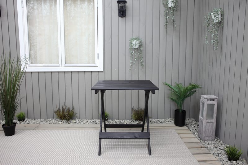 Edilma Klaffebord 65 cm - Kaffesvart - Hagemøbler & utemiljø - Hagebord - Spisebord ute