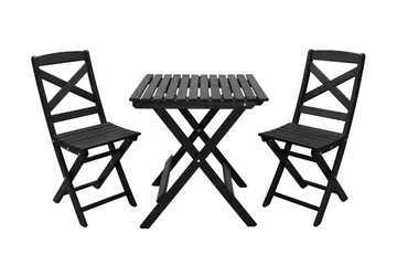 Edilma Klaffebord 65 cm - Kaffesvart - Hagemøbler & utemiljø - Hagebord - Spisebord ute