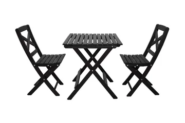 Edilma Klaffebord 65 cm - Kaffesvart - Hagemøbler & utemiljø - Hagebord - Spisebord ute