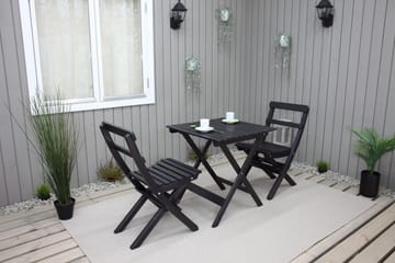 Edilma Klaffebord 65 cm - Kaffesvart - Hagemøbler & utemiljø - Hagebord - Spisebord ute