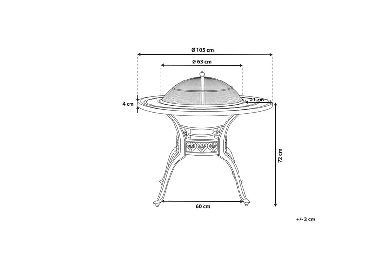 Grillbord Quimper - Brun - Spisebord ute