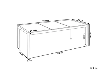 Grosseto Hagebord 180 cm - Grå - Hagemøbler & utemiljø - Hagebord - Spisebord ute