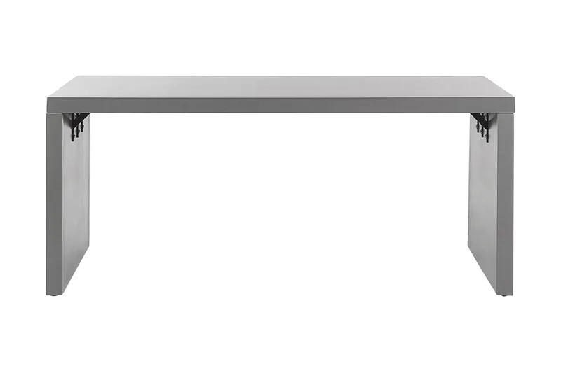 Hagebord 180 x 90 cm grå U-formet TARANTO - Grå - Hagemøbler & utemiljø - Hagebord - Spisebord ute