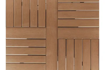 Hagebord 60 x 60 cm Lysebrun PALMI - Tre/natur - Hagemøbler & utemiljø - Hagebord - Spisebord ute