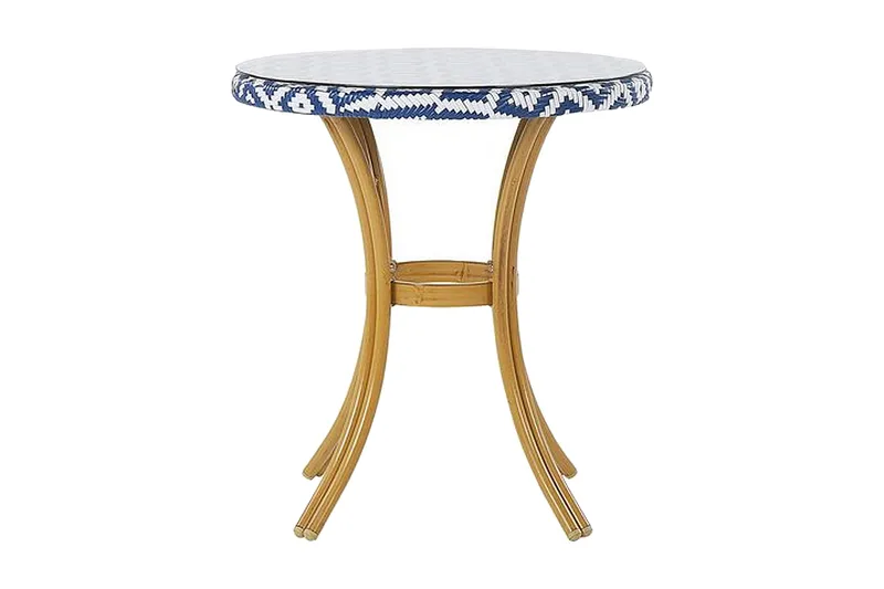 Hagebord 70 cm blå/Hvit mønster RIFREDDO, Blå