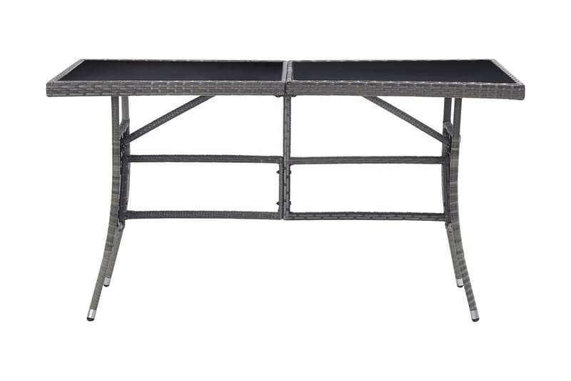 Hagebord grå 140x80x74 cm polyrotting - Spisebord ute