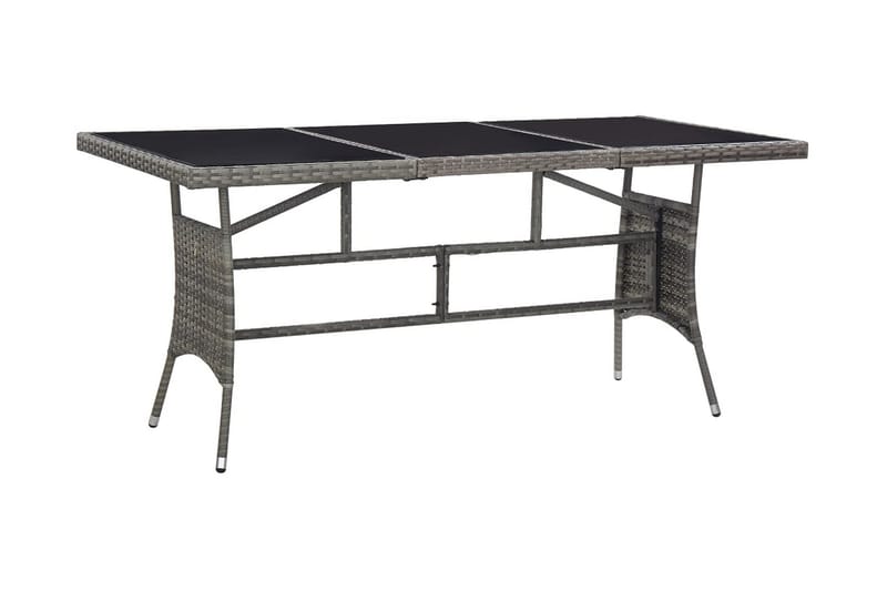 Hagebord grå 170x80x74 cm polyrotting - Spisebord ute