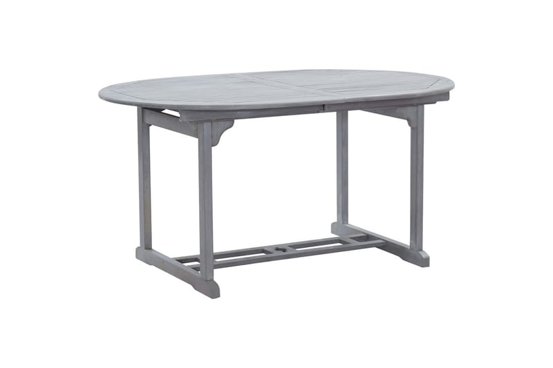 Hagebord grå 200x100x74 cm heltre akasie - Spisebord ute