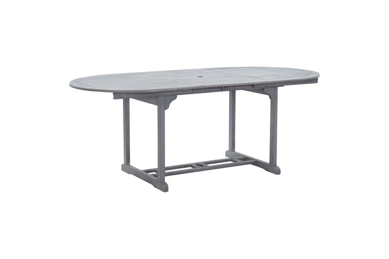 Hagebord grå 200x100x74 cm heltre akasie - Spisebord ute