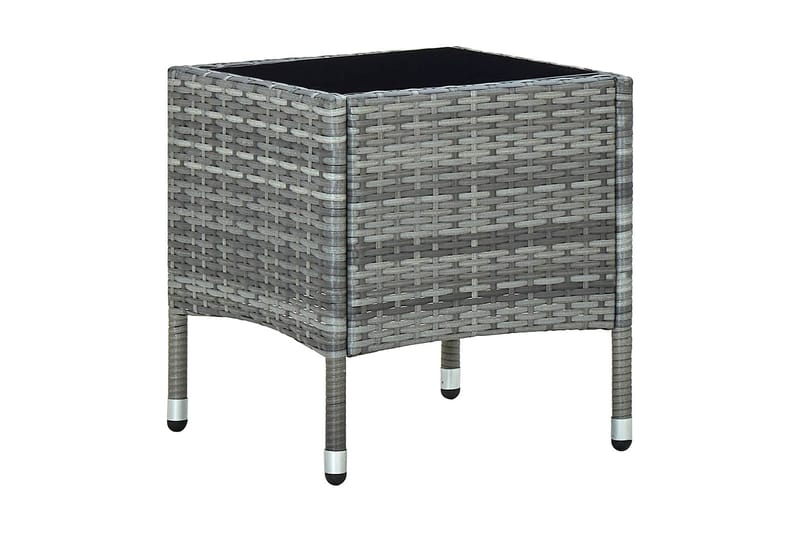 Hagebord grå 40x40x45 cm polyrotting - Grå - Spisebord ute