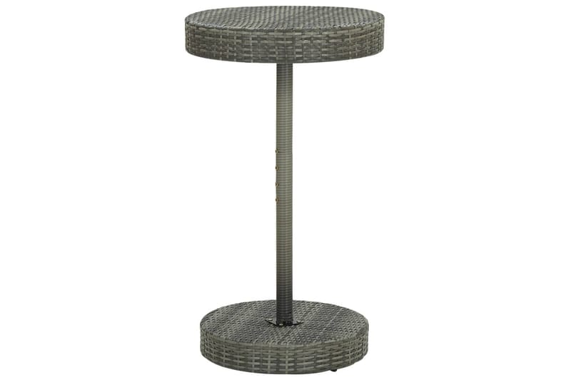Hagebord grå 60,5x106 cm polyrotting - Grå - Spisebord ute