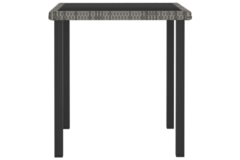 Hagebord grå 70x70x73 cm polyrotting - Grå - Spisebord ute