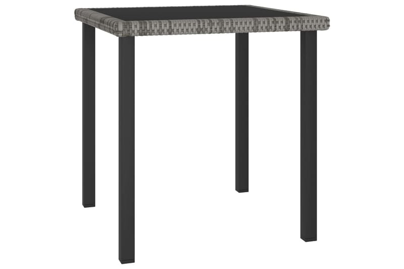 Hagebord grå 70x70x73 cm polyrotting - Grå - Spisebord ute