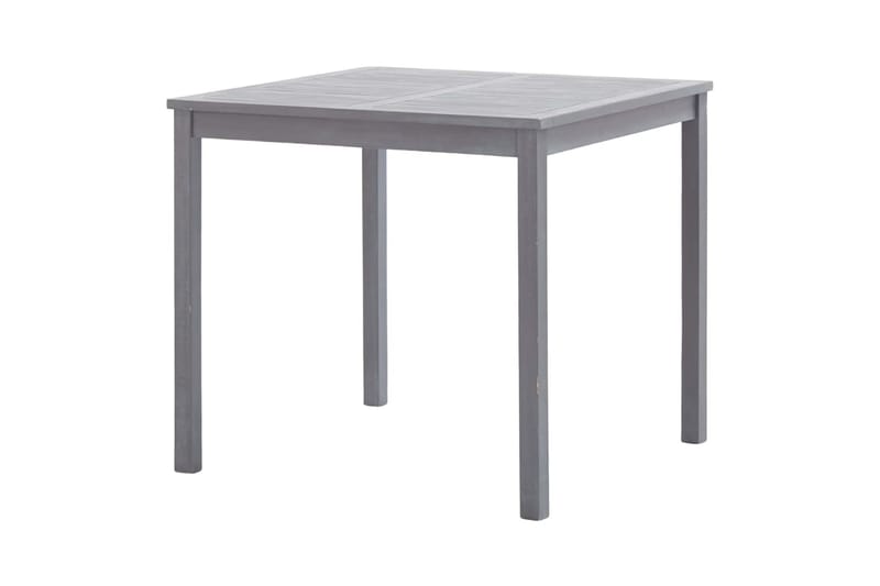 Hagebord grå 80x80x74 cm heltre akasie -   - Spisebord ute