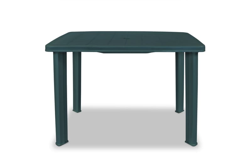 Hagebord grønn 101x68x72 cm plast - Grønn - Spisebord ute