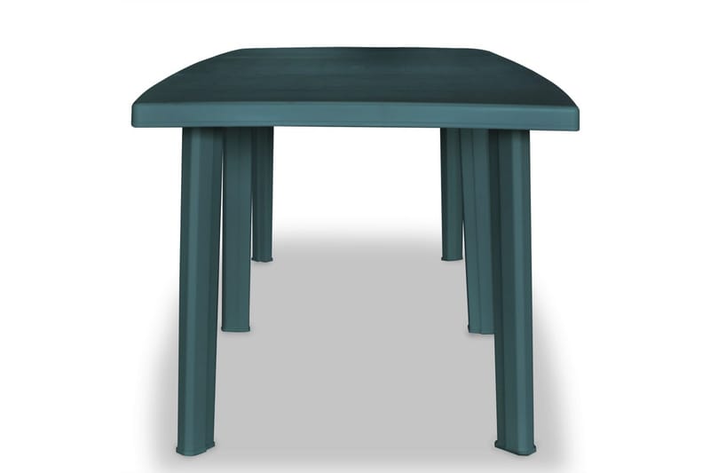 Hagebord grønn 210x96x72 cm plast - Grønn - Spisebord ute