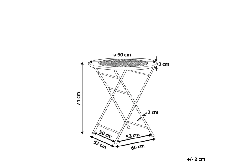 Hagebord Hvit BIVIO - Hvit - Hagemøbler & utemiljø - Hagebord - Spisebord ute