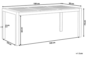 Hagebord Ovanes - Brun - Hagemøbler & utemiljø - Hagebord - Spisebord ute