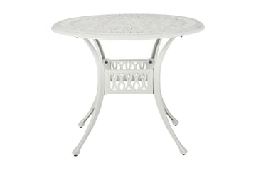 Hagebord rundt 90 cm Hvit ANCONA - Hvit - Hagemøbler & utemiljø - Hagebord - Spisebord ute