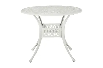 Hagebord rundt 90 cm Hvit ANCONA - Hvit - Hagemøbler & utemiljø - Hagebord - Spisebord ute