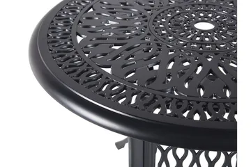 Hagebord rundt 90 cm svart ANCONA - Svart - Hagemøbler & utemiljø - Hagebord - Spisebord ute