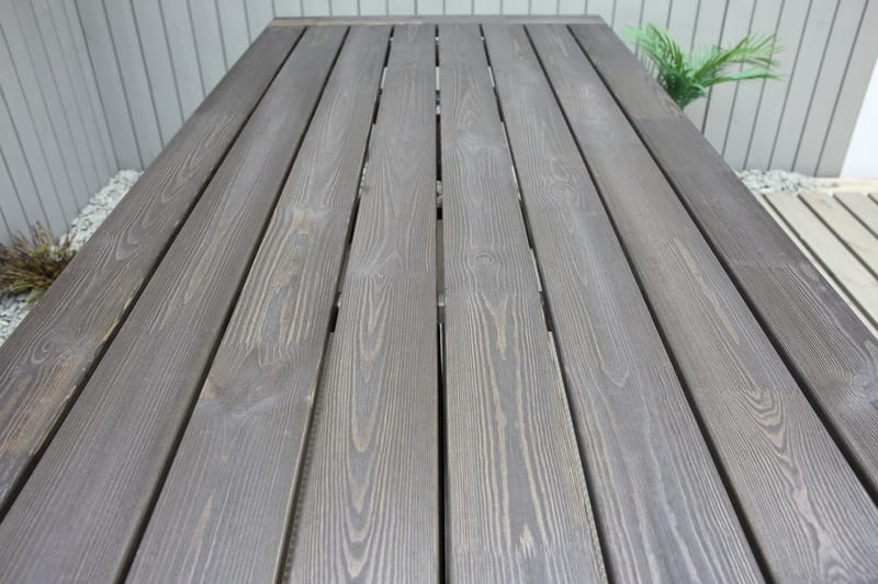 Hains Fasta Spisebord 220 cm - Brun - Hagemøbler & utemiljø - Hagebord - Spisebord ute