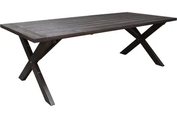 Hains Fasta Spisebord 220 cm - Brun - Hagemøbler & utemiljø - Hagebord - Spisebord ute