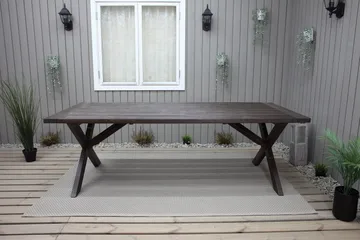 Hains Fasta Spisebord 220 cm - Brun - Hagemøbler & utemiljø - Hagebord - Spisebord ute