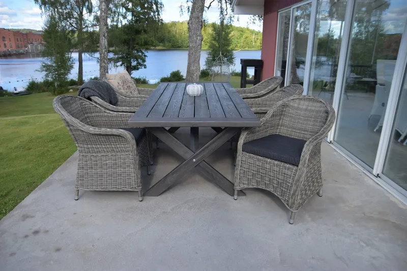 Hains Fasta Spisebord 220 cm - Shabby Chic - Hagemøbler & utemiljø - Hagebord - Spisebord ute