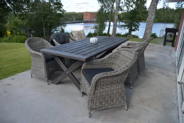 Hains Fasta Spisebord 220 cm - Shabby Chic - Hagemøbler & utemiljø - Hagebord - Spisebord ute