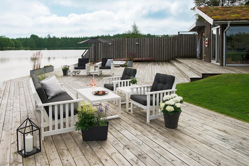 Hillerstorp Bullerö Gotland Bord 60x120 cm - Hvit - Hagemøbler & utemiljø - Hagebord - Spisebord ute