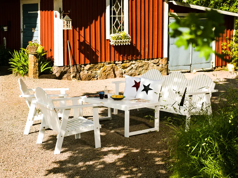 Hillerstorp Gotland Bord 60x120 cm - Hvit - Hagemøbler & utemiljø - Hagebord - Spisebord ute
