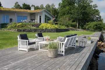 Hillerstorp Gotland Bord 60x120 cm - Hvit - Hagemøbler & utemiljø - Hagebord - Spisebord ute