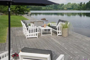 Hillerstorp Gotland Bord 60x120 cm - Hvit - Hagemøbler & utemiljø - Hagebord - Spisebord ute