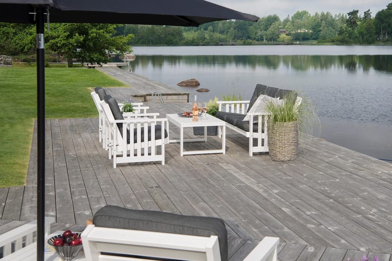 Hillerstorp Gotland Bord 60x120 cm - Hvit - Hagemøbler & utemiljø - Hagebord - Spisebord ute