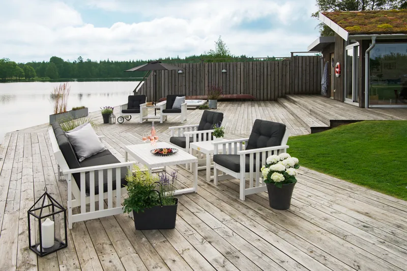 Hillerstorp Gotland Bord 60x120 cm - Hvit - Hagemøbler & utemiljø - Hagebord - Spisebord ute