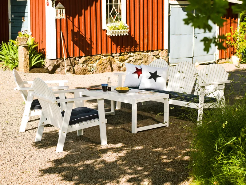 Hillerstorp Gotland Bord 60x120 cm - Hvit - Hagemøbler & utemiljø - Hagebord - Spisebord ute