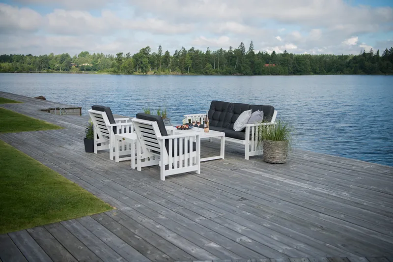 Hillerstorp Gotland Bord 60x120 cm - Hvit - Hagemøbler & utemiljø - Hagebord - Spisebord ute