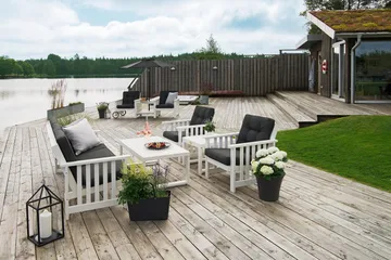 Hillerstorp Gotland Bord 60x120 cm - Hvit - Hagemøbler & utemiljø - Hagebord - Spisebord ute
