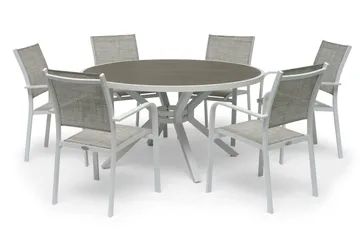 Hillerstorp Hånger Spisebord 140 cm Rundt Hvit - Hillerstorp - Hagemøbler & utemiljø - Hagebord - Spisebord ute