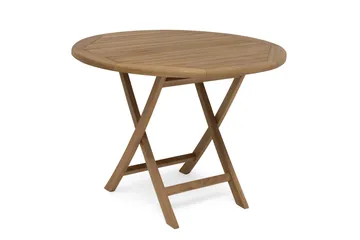Hillerstorp Nova kafébord 100 cm rundt brun - Hillerstorp - Hagemøbler & utemiljø - Hagebord - Spisebord ute
